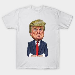 Cartoon of Donald Trump Pouting T-Shirt